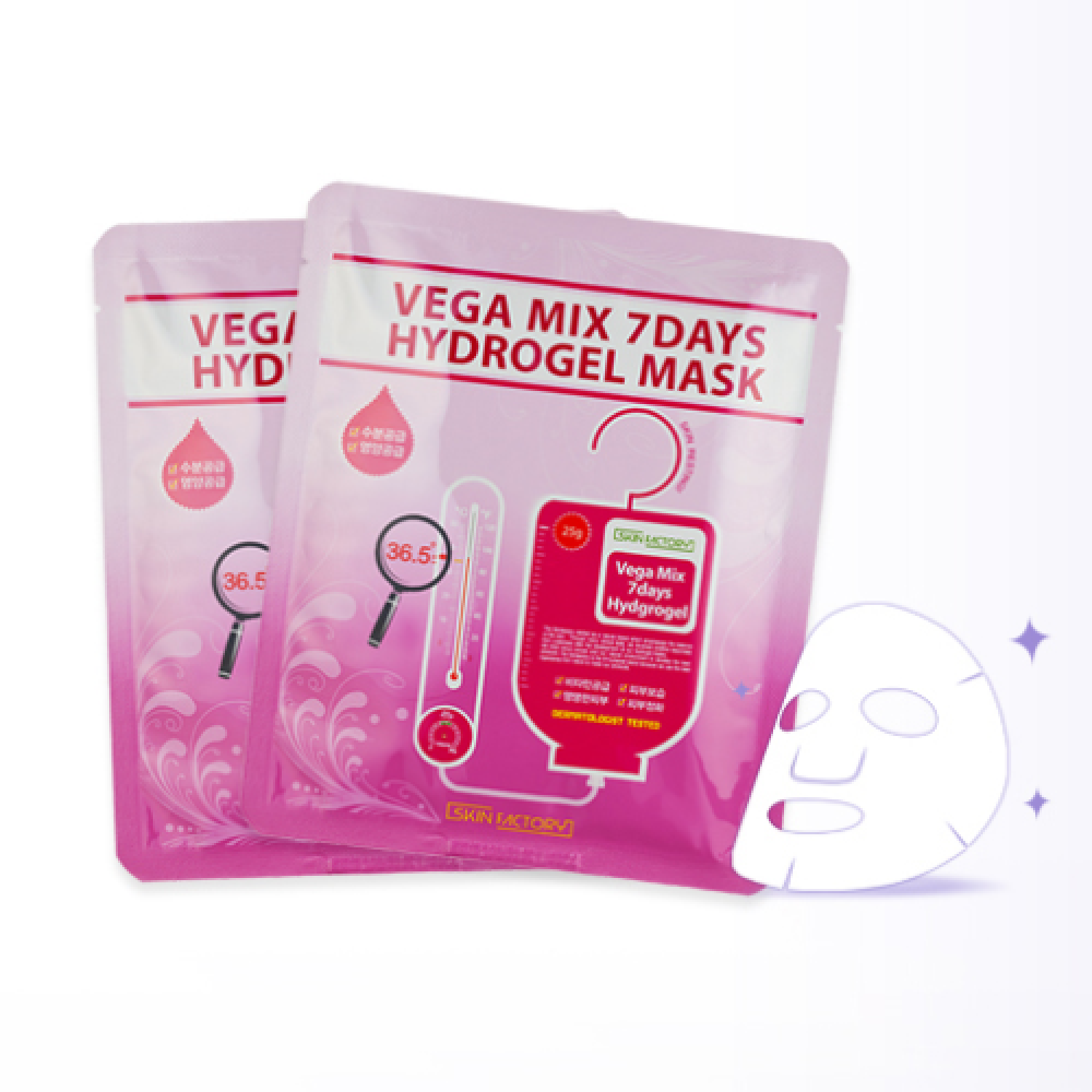 SKINFACTORY VEGA MIX HYDROGEL MASK 4EA - 1box