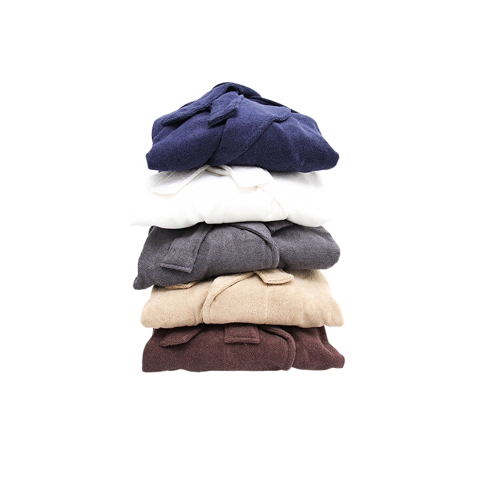 COTTON BATH ROBE NAVY