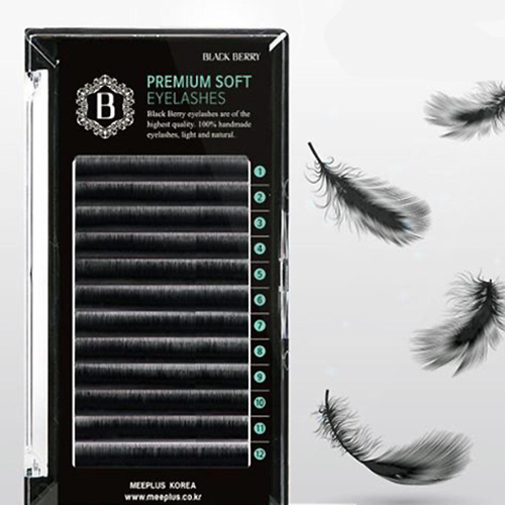 MEEPLUS KOREA Black Berry Flat Lash JC Curl