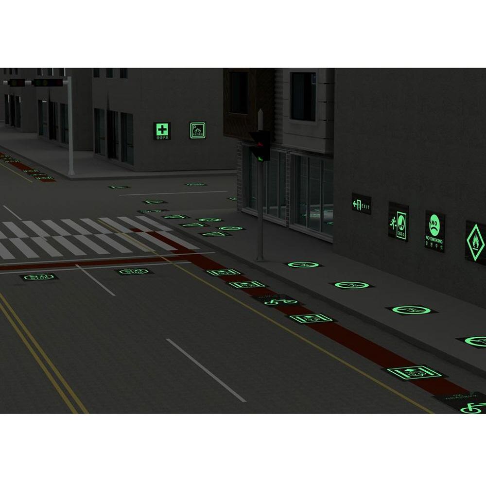 A direction board of luminous stone with a life line