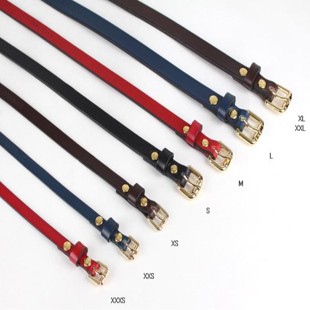 Premium leather harness I type (Blue)