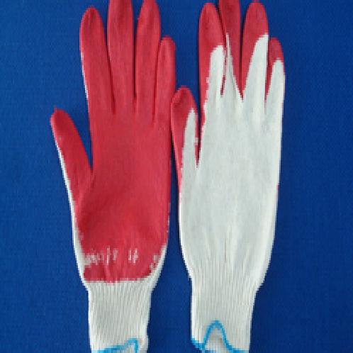 Red latex half coated gloves | red Latex  half coating Glove, Cotton Knit Glove, Latex coated gloves