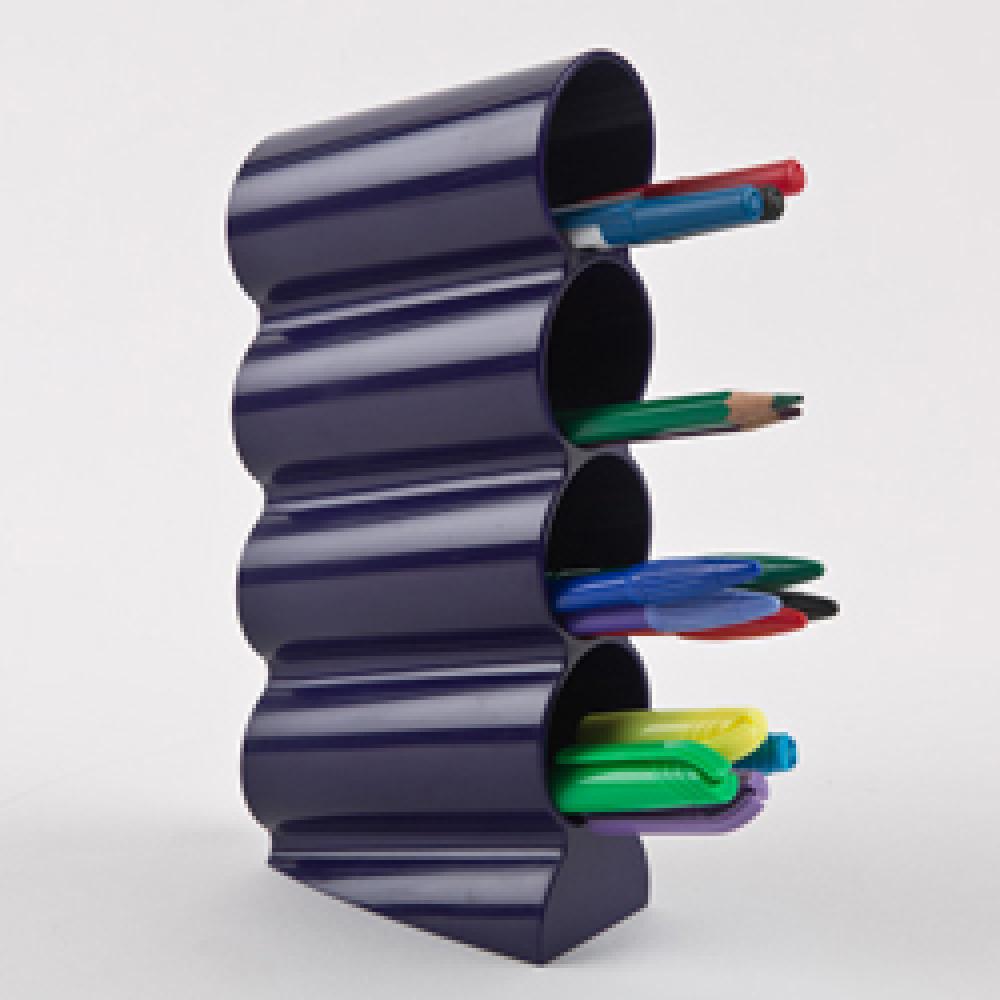 Open People Wave Pen Holder Pencil Holder 4 Division for Short Pens (4Colors)
