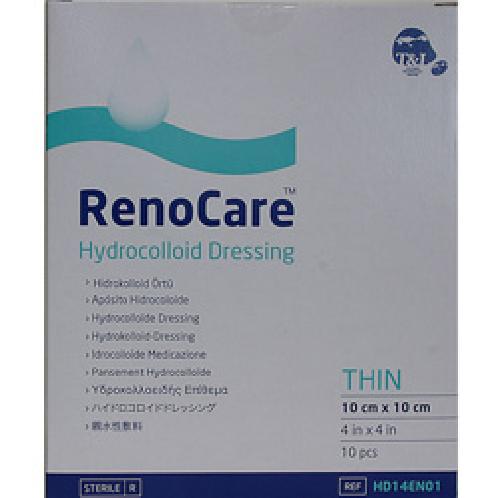 T & L RenoCare Hydrocolloid Dressing Thin (0.35mm) 10cm x 10cm 10pcs (4in x 4in) | Renocare, Dressing thin, Hydrocolloid