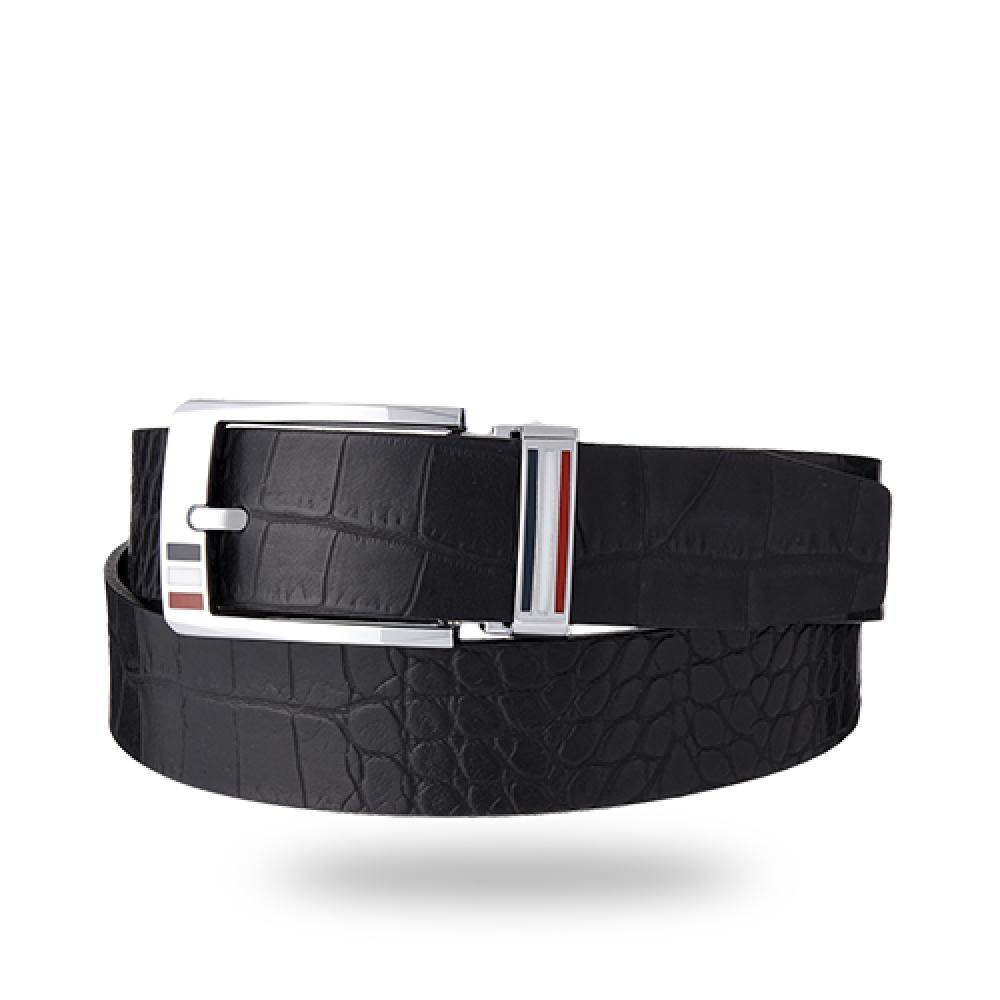 YEUNWOO cowhide Crocodile Pattern BELT x Square  Buckle