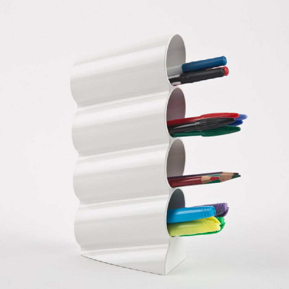 Open People Wave Pen Holder Pencil Holder 4 Division for Short Pens