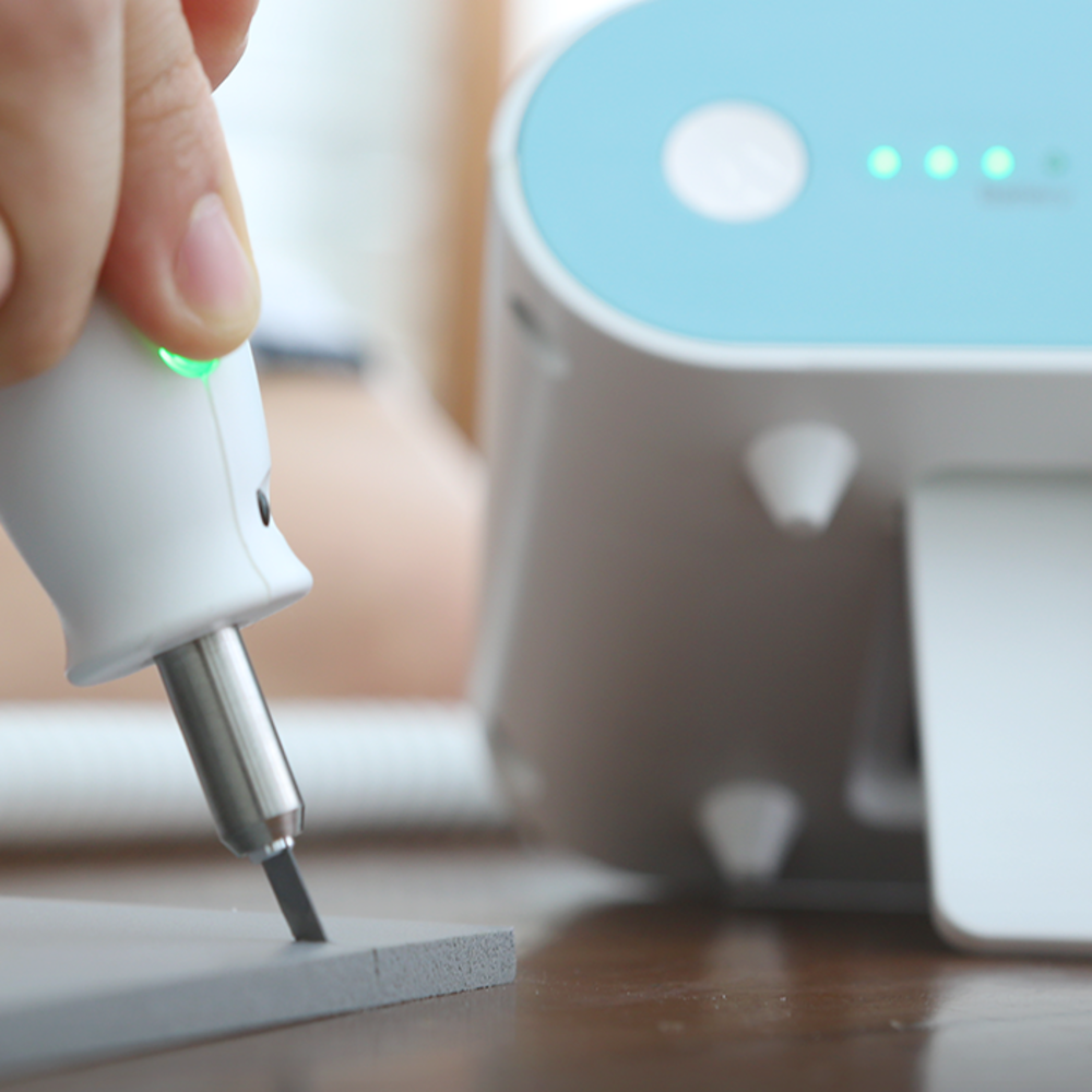 Ultrasonic cutter, 40,000 vibrations per second WONDERCUTTER S(Dark Grey,  Light Blue) made in Kroea