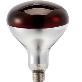 full image JK HEAT PLUS 250W R40 Ruby Infrared Heat Bulb Hard Glass 120V