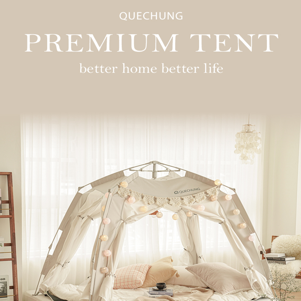 Quechung one-touch camping tent for heating (single)