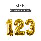 detail image1 Balloon for an event and a birthday shaped numbers (gold)