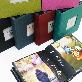detail image1 Fabric Frame Cover Photo Album 1UP, 5x7 50 Pockets (Royal Charcoal)