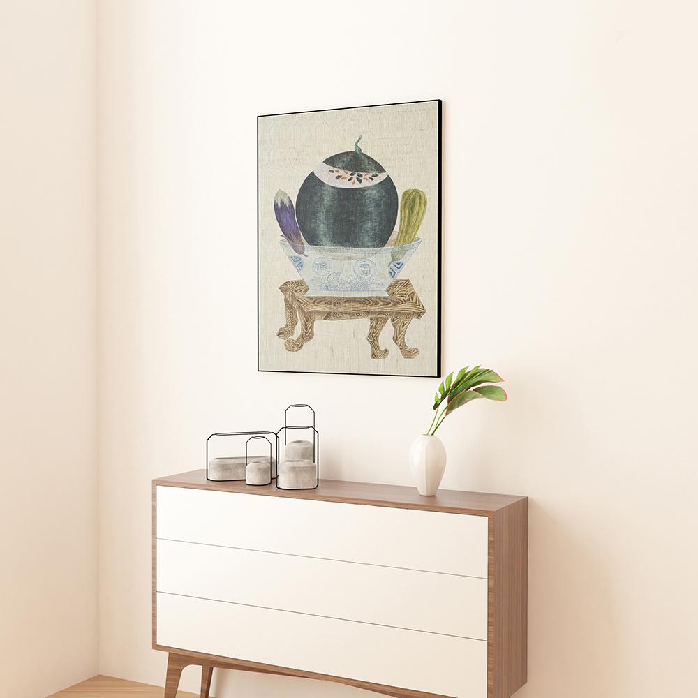 Korean Folk Art Frameless Art Print, minhwa drawing Korean art poster for home deco_'Gimyeongsogwado