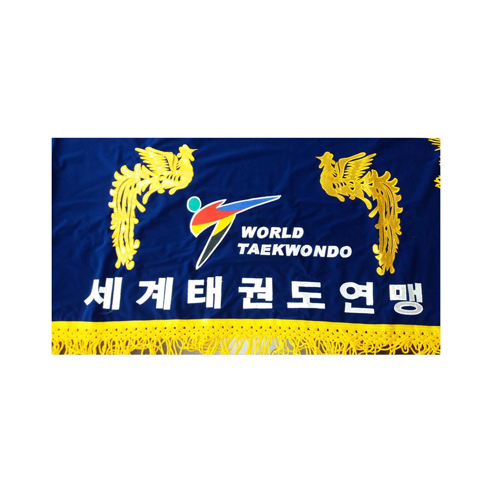 WTF World TaeKwonDo Federation Evaluation Table Cloth Flag TKD Korea Best
