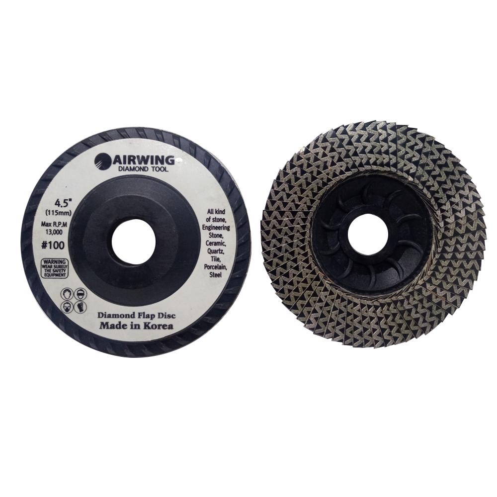 AIRWING Diamond Flap Disc Polishing Wheel Grinding Brush Gap Polisher Grinder