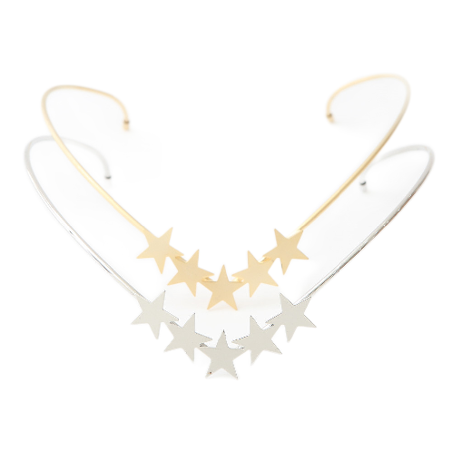 Star goddess back band  - Matte Silver