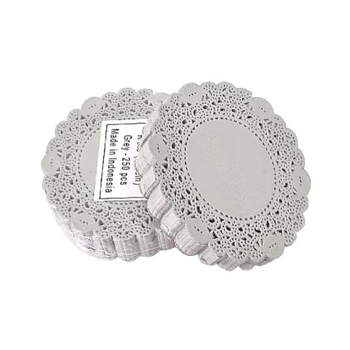 3.5 inch Doilies paper Pure white and Ivory Colors 250pcs