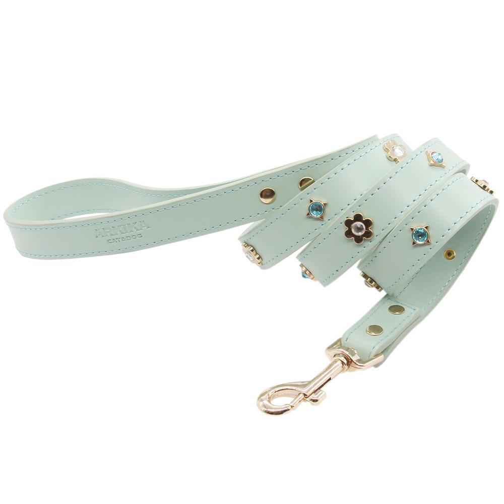 Cute_PU Leather Collar with Rhinestone Diamond