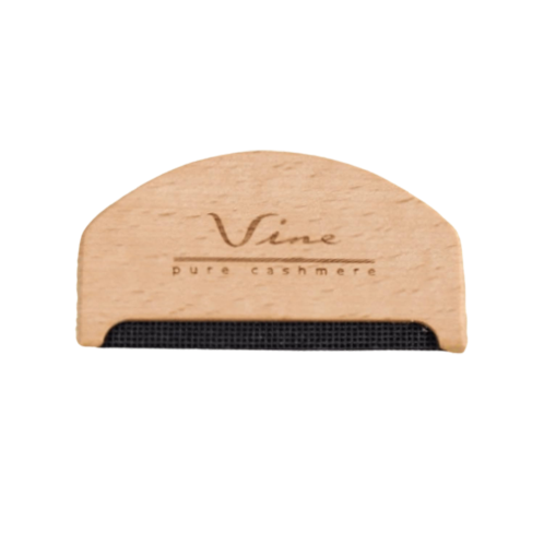 Premium wooden cashmere comb + velvet pouch set