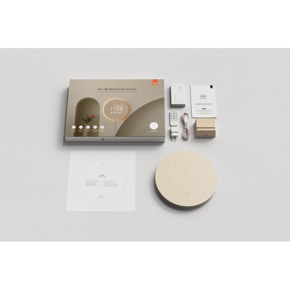 Full Moon Backlight Nightlight LED Wall Clock