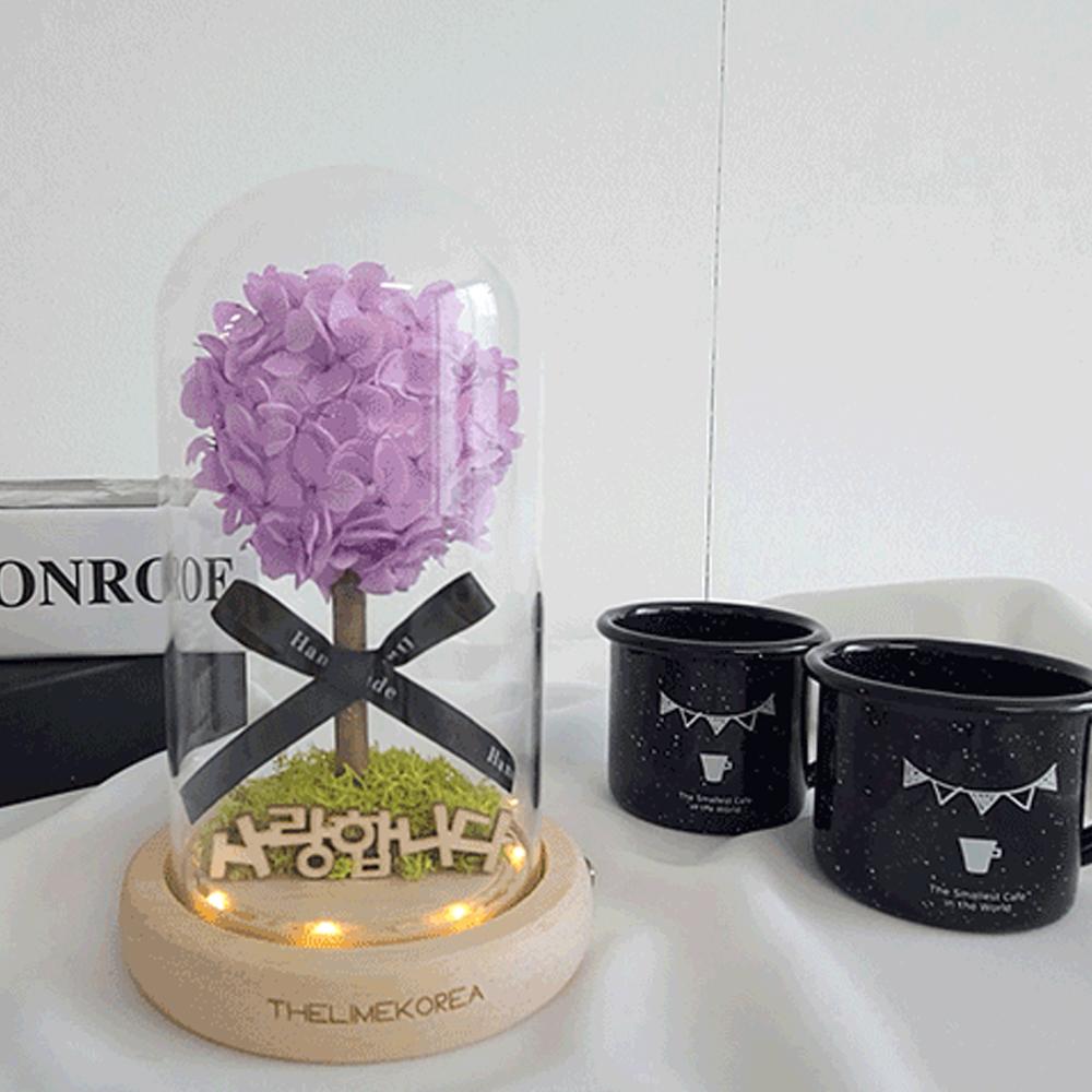 LED purple glass dome mood light attractive color