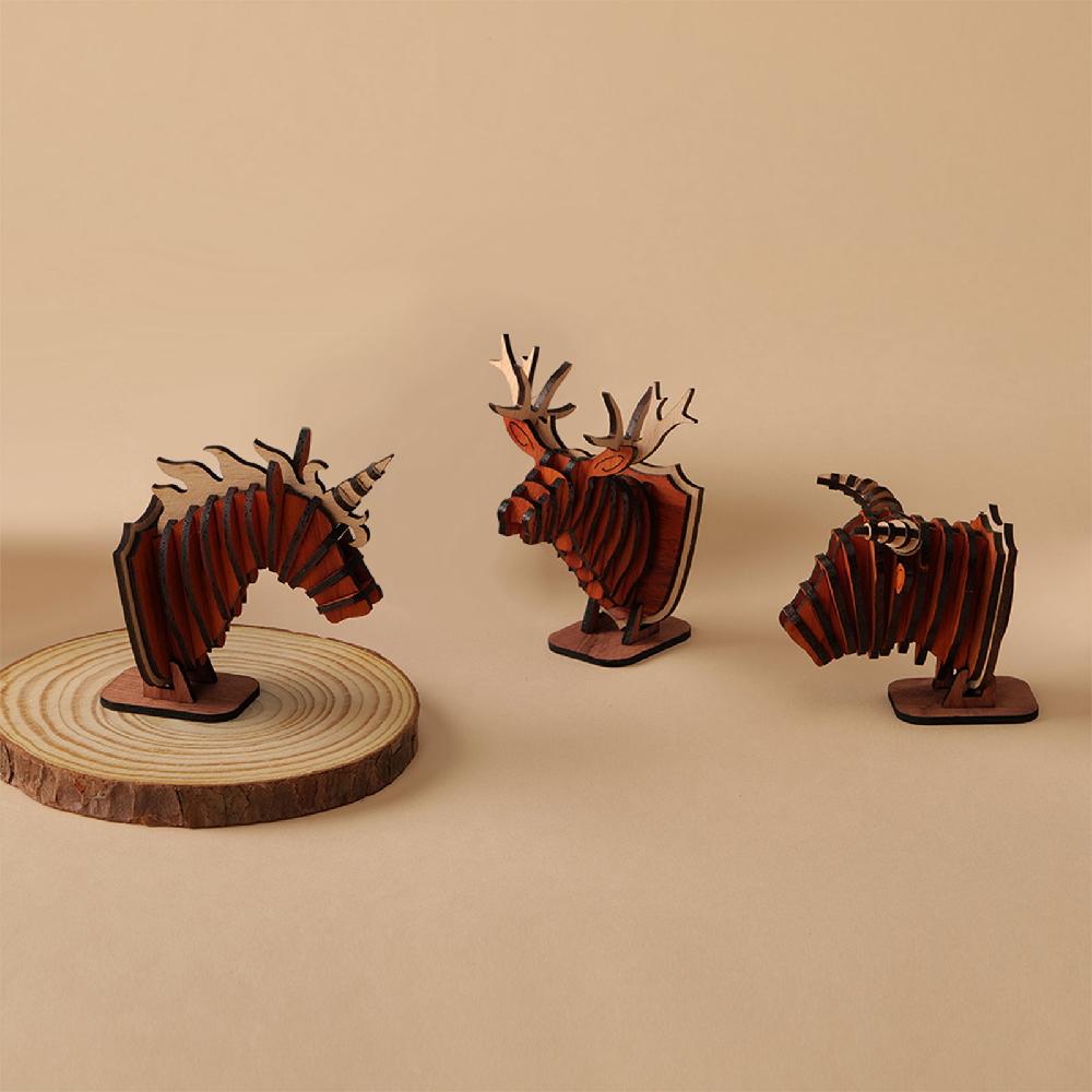 Wooden Diffuser Holder (for Vehicles & Home Decor) / Deer