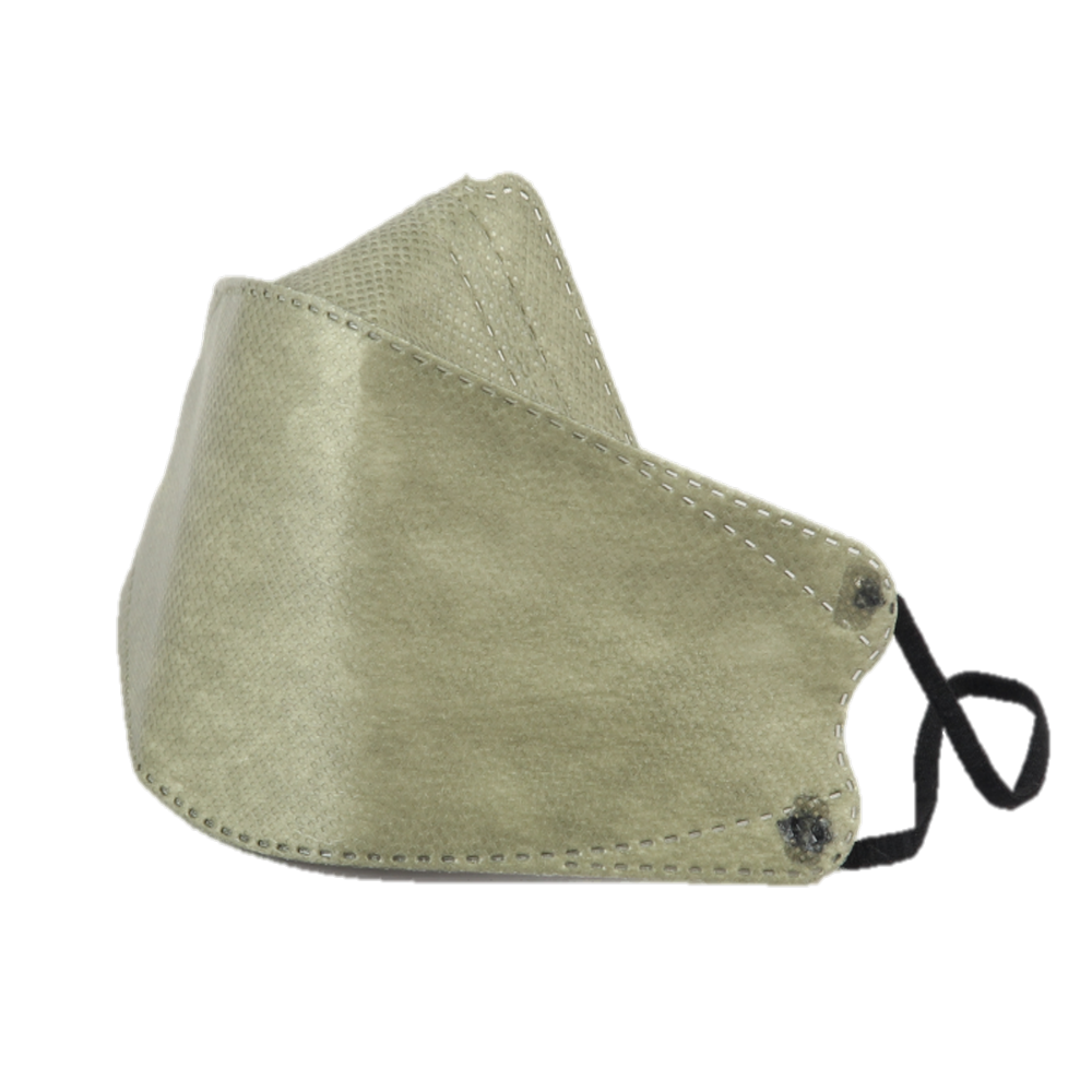 KF94 Fish type(3D) Masks for Adult, 4 Layer Protective Face Mask/Green