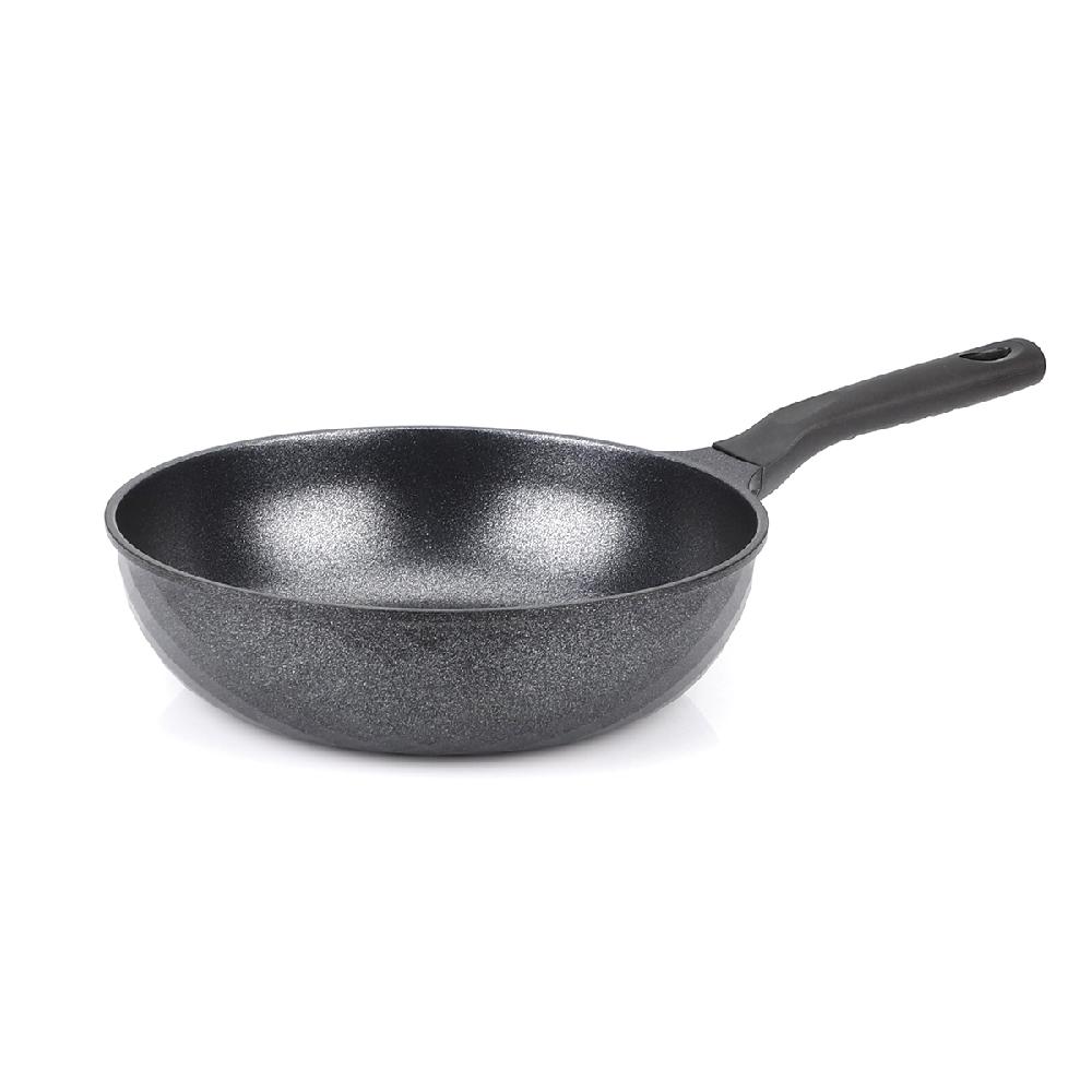 COTE SILVER - Nonstick Coating Flat Bottom Wok Pan, Induction Compatible (11 Inch)
