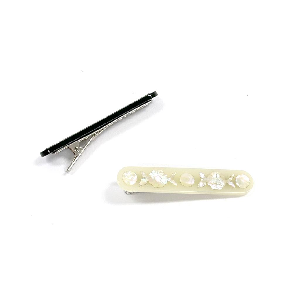 flower nacre hair clip
