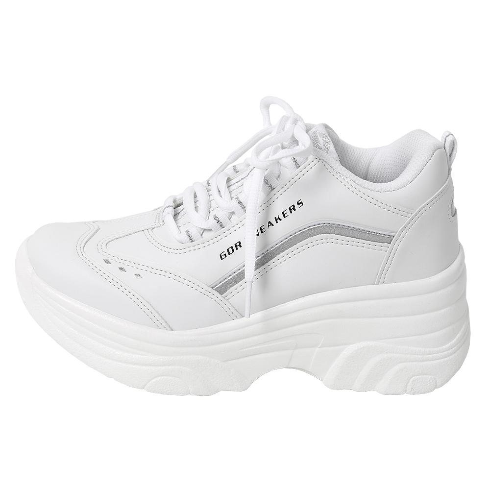 Cheerleader Platform Sneakers , K-fashion , Casual Style for Women